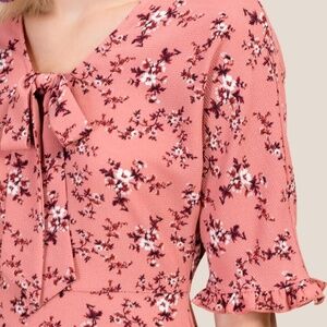 Francesca’s Floral A-line Dress